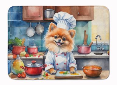 kiPomeranian The Chef Memory Foam Kitchen Mat Machine Washable Anti-Fatigue Mat Cushion Comfort Bath Mat or Kitchen Rug
